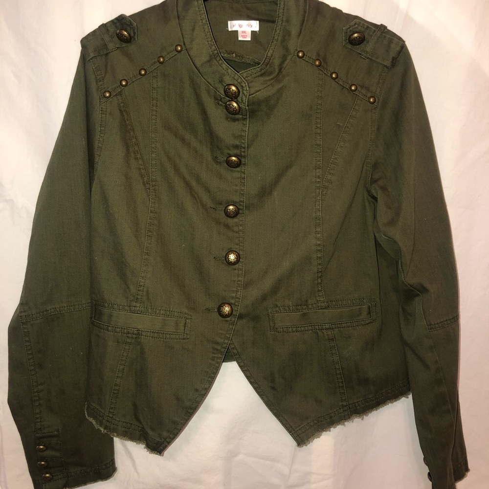 Olive Military Style Jacket
